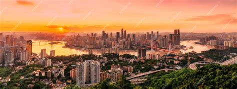 Premium Photo Night View Of Chongqing Architecture And Urban Skyline