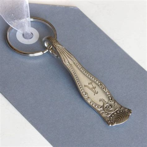 Spoon Key Ring Spoon Keychain Vintage Silver Plate Spoon Key Etsy