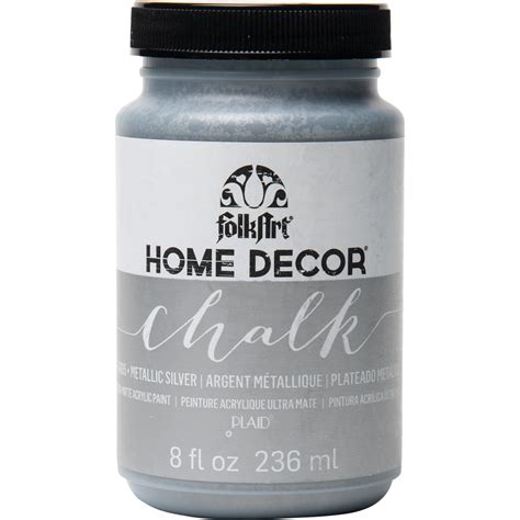 Keep your metallics to the accent pieces at home rather than the big furniture pieces. Shop Plaid FolkArt ® Home Decor™ Chalk - Metallic Silver ...