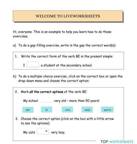 Welcome To Liveworksheets English Interactive Worksheet Topworksheets
