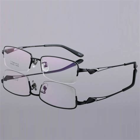 titanium glasses frame men ultralight square myopia prescription eyeglasses 2019 fashion half