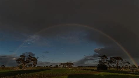 Weather Explainer Rare Moonbow Or Lunarbow Forms Over South Australia