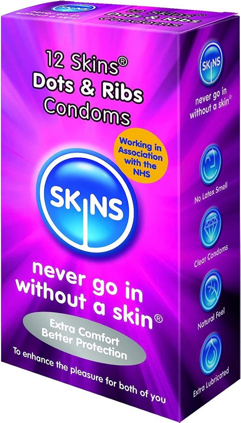 Skins Condoms Dots And Ribs 12 Pack Euro Uk Health And Personal Care