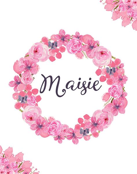 Maisie Name Maisie Print Maisie Wall Art Custom Name Print Etsy