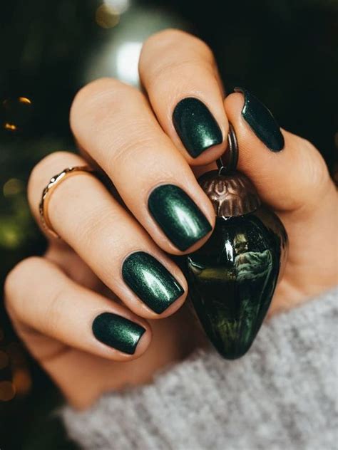 Forest Green Nails 30 Pretty Styles You Will Fall In Love With Nail