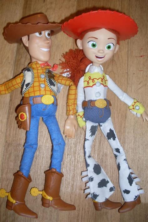 Disney Toy Story Pull String Talking Woody And Jessie Dolls Euc
