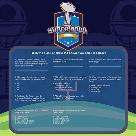 Younger players and those less familiar with the bible can score points and enjoy the game while learning about the bible. 8 Best Printable Football Trivia Questions And Answers ...