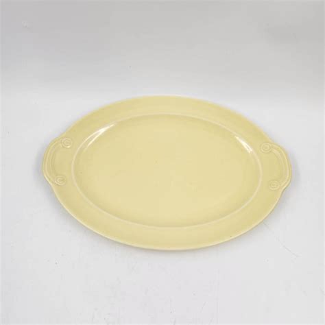 Vintage Lu Ray Pastel Yellow Platter