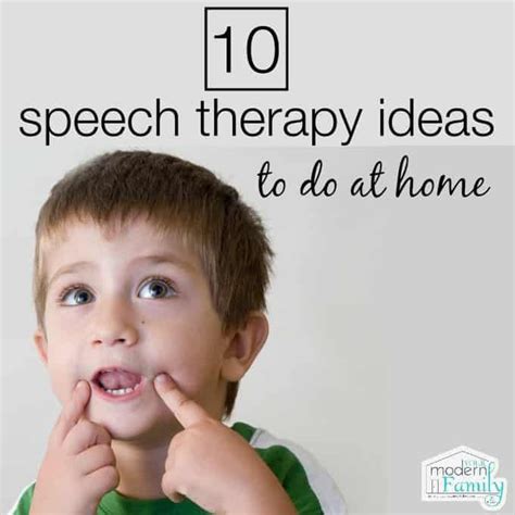 10 Speech Therapy Ideas To Do At Home Support Your Therapy With At