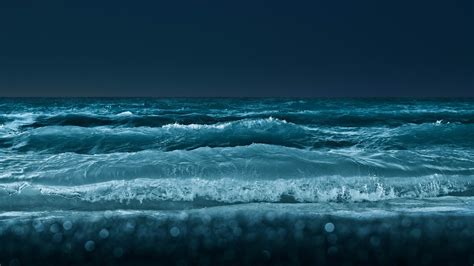 Mer La Nuit Fond Décran Paysage Plage Aperçu