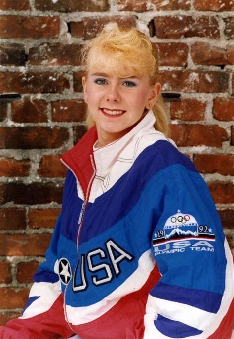 Tonya Harding In Her Us Olympic Team Jacket September 1992 Tonya Harding Figure Skating