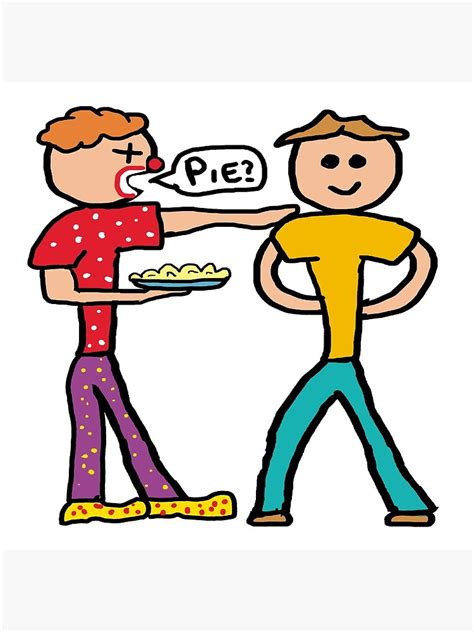 Custard Pie In The Face Poster For Sale By Mark Ewbie Redbubble