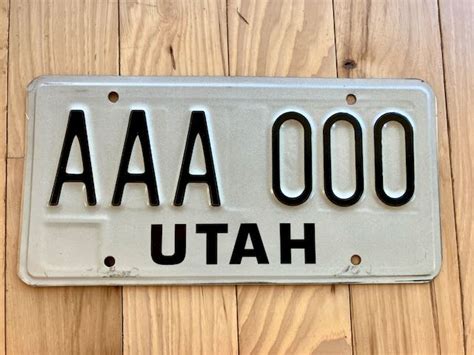 Utah Sample License Plate Rusticplates