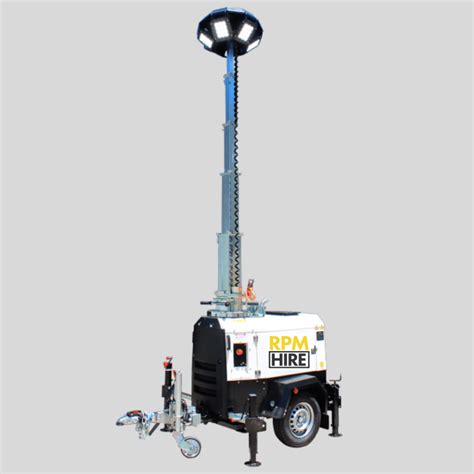 Portable 360 Lighting Tower Trailer For Hire