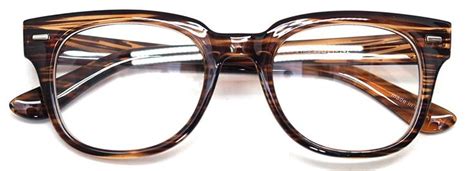 Nerd Geek Oversized Eye Glasses Horn Rim Retro Framed Clear Lens Spectacles Wood 4168