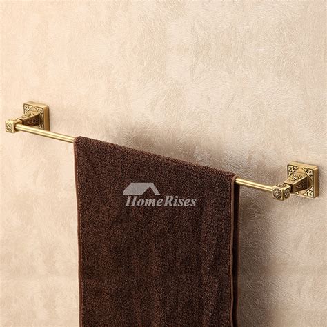 ltj luxury carved wall bathroom towel bars antique brass chrome