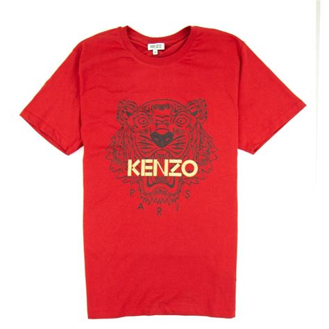 Kenzo Glitter Tiger T Shirt Red ONU