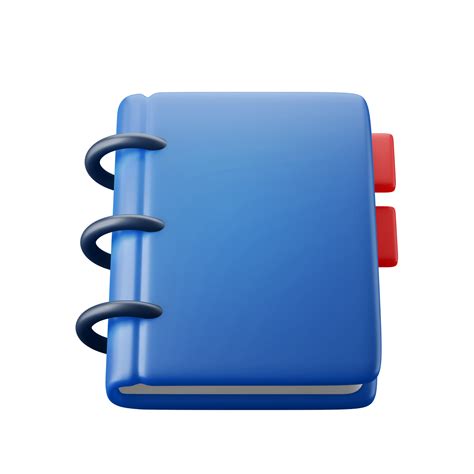 Caderno De Organizador De Plano De Agenda Ilustração De ícone 3d