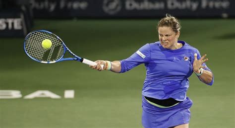 Kim Clijsters Loses To Garbine Muguruza In Dubai Tennis Open