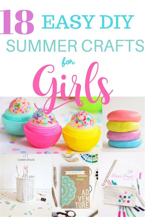 18 Easy Diy Summer Crafts And Activities For Girls Tween Crafts Diy Summer Crafts Diy Crafts