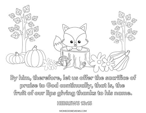 Thanksgiving Coloring Pages With Bible Verses Freeprintables Mom
