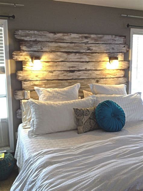 diy rustic headboard with lights 50 diy rustic home decor ideas you can make yourself