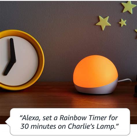 Echo Glow Multicolor Smart Lamp For Kids Requires Compatible Alexa