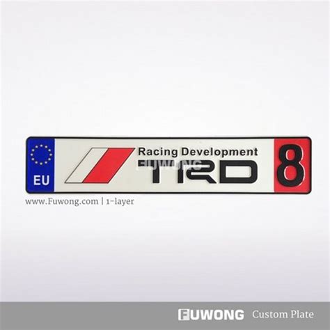 Mugen Power Trd Ford Fox Racing License Plate Fuwong