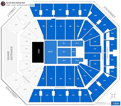 Golden 1 Center Seating Charts For Concerts
