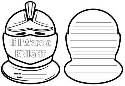 Knight Writing Templates If I Were A Knight Creative Writing Topic