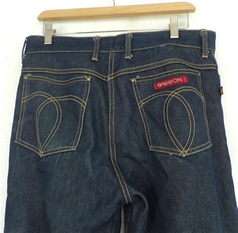Vintage Mens Jeans Dark Wash Sasson Brand 34 Waist Jeans Etsy