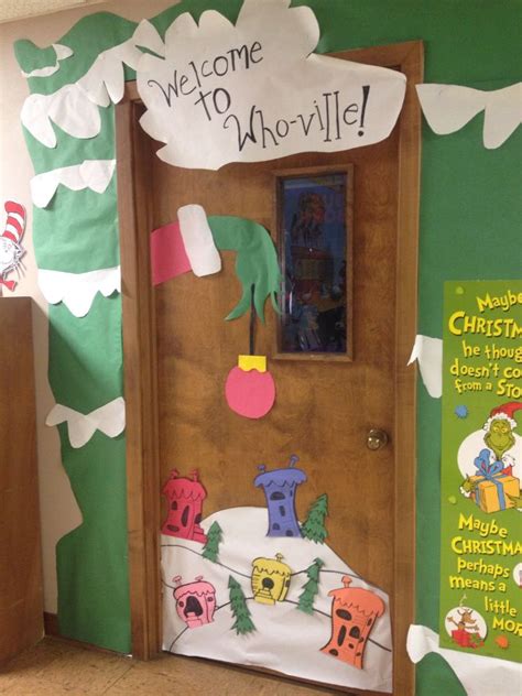 Grinch Classroom Door Grinch Whoville Classroom Christmas
