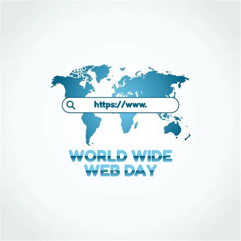 Vector Graphic Of World Wide Web Day Good For World Wide Web Day
