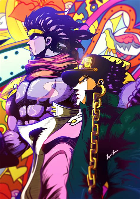 Jotaro Kujo Fanart Jotaro Kujo And Star Platinum Fan Art My Xxx Hot Girl