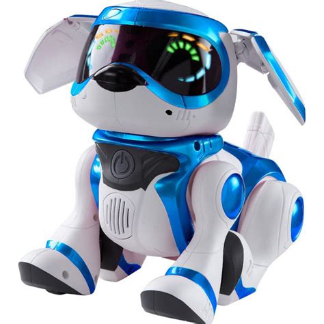 Teksta voice recognition robotic puppy with bone and ball robodog toy. Teksta Robotic Puppy - Action Figures & Toys - Toys and Games | Graded Electricals Direct