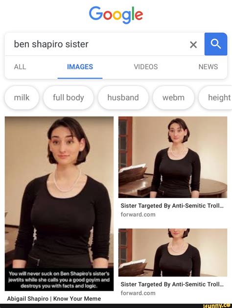 Ben Shapiro Sister Meme / Ben Shapiro Now Using His Sister 