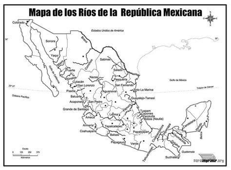 Mapas de ríos en mexico Mapa de mexico Mapa de veracruz Lagos de mexico