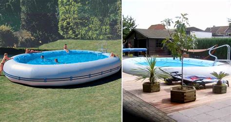 These Giant Inflatable Pools Can Sit Above Or Below Ground