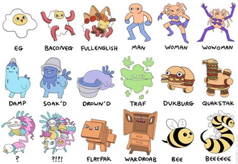 This Artist Drew Made Up Pokémon And Theyre Hilarious