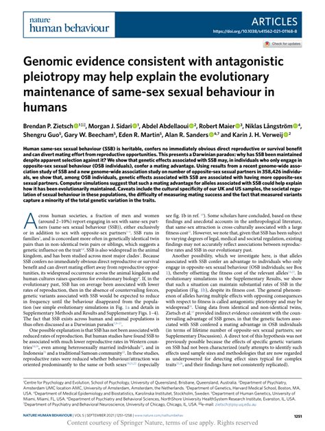Genomic Evidence Consistent With Antagonistic Pleiotropy May Help