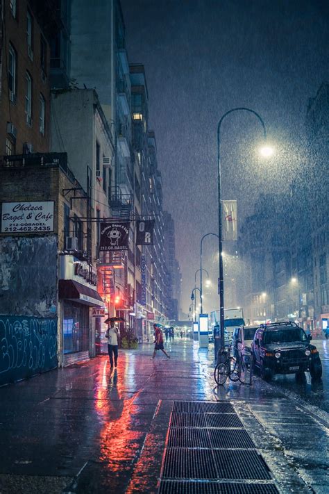 New York In The Rain City Rain Rainy City Rainy Street