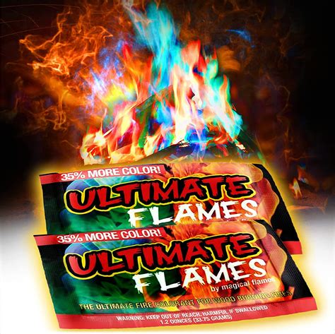 Magical Flames Ultimate Fire Color Changing Packets Fire Pit Pack Of