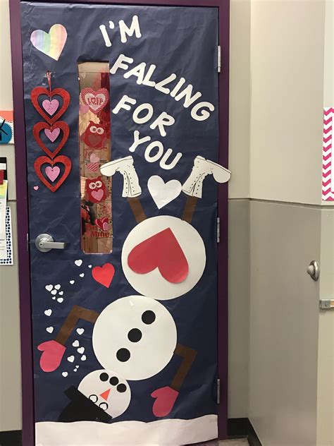 My Classroom Door Decor Mixing Valentines Day And Winter What You Thin