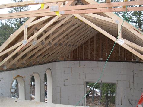 Open plan vaulted space with oak roof structure incorporating oak posts, full or partial oak trusses and oak purlins (5982). exposed scissor truss vaulted ceiling industrial design ...