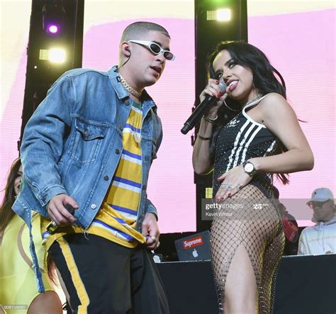 Bad Bunny And Becky G Perform Onstage During Calibash Los Angeles