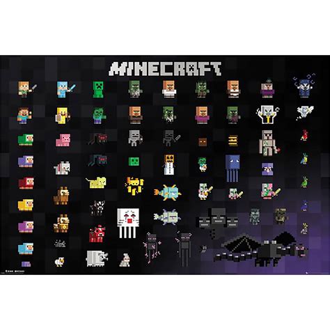 Minecraft Characters Poster Walmart Canada