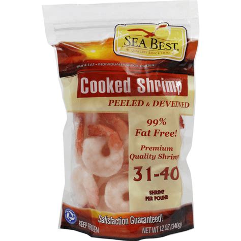 Sea Best 31 40 Peeled Deveined Cooked Shrimp Shrimp Scallops