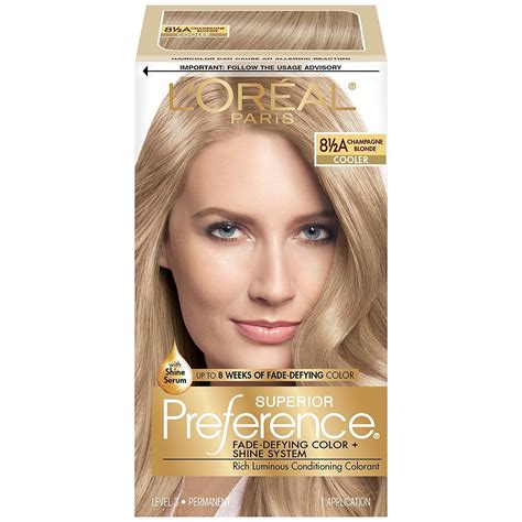 Loreal Paris Superior Preference Permanent Hair Color 85a Champagne Blonde