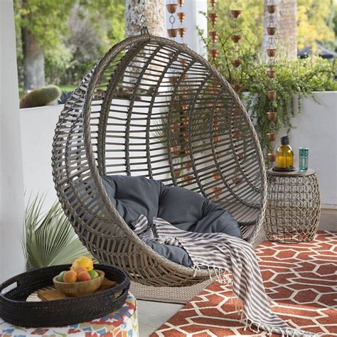 25 Best Collection Of Rattan Garden Swing Chairs Patio Seating Ideas