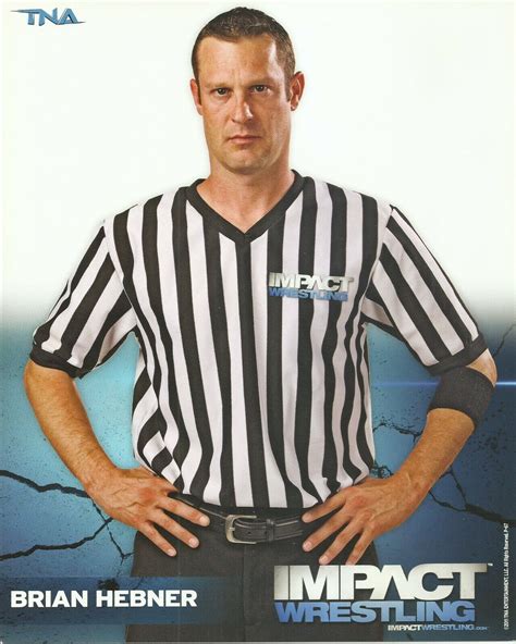 Referee Brian Hebner Tna Impact Wrestling Original X Promo Photo Ebay